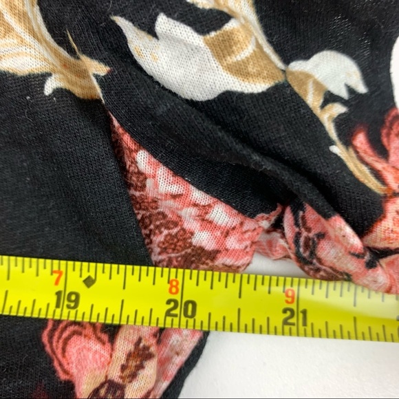 LAUREN Ralph Lauren Black Floral Peasant size Large - Picture 6 of 8